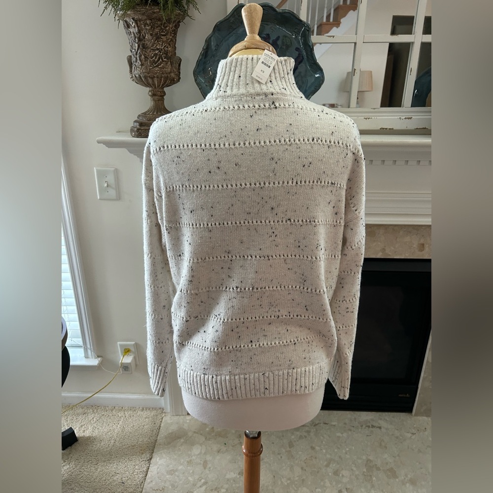 NWT Haven Well Within Speckled Cream Turtleneck Sweater - Picture 7 of 9